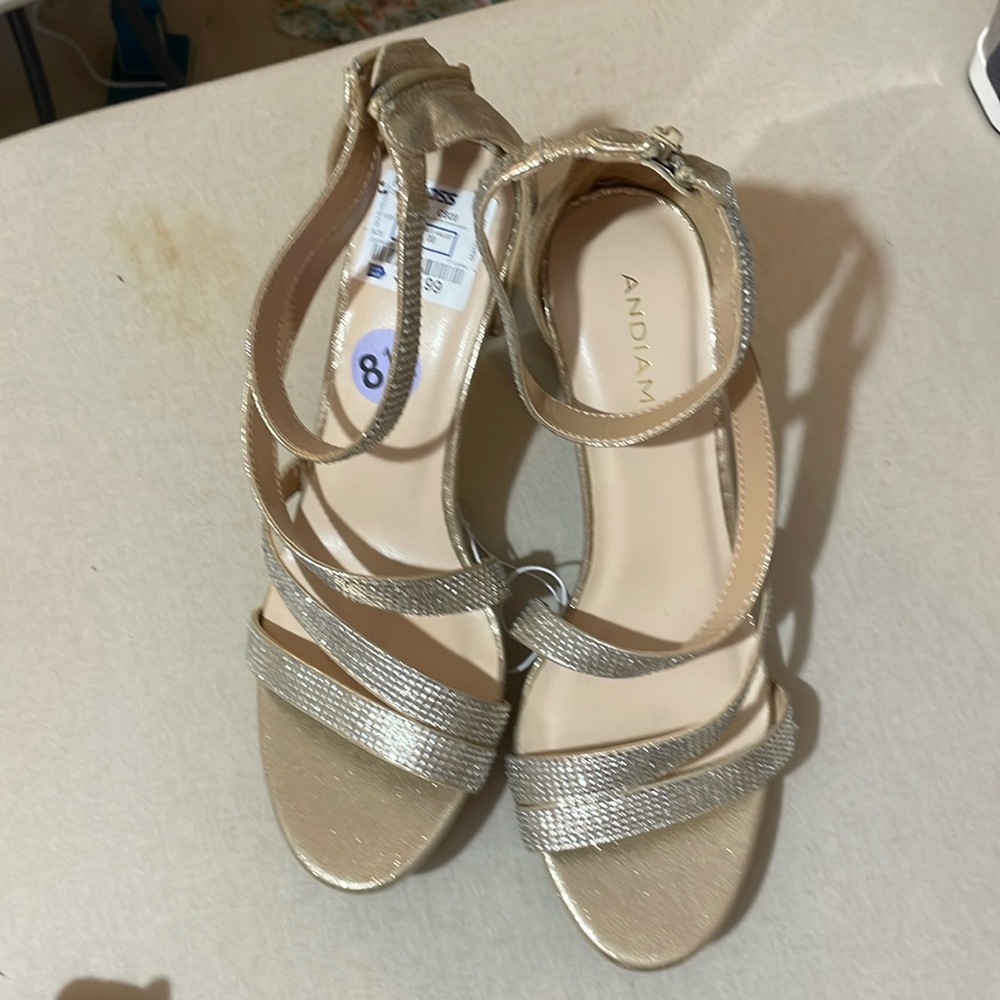 Rose Crystal strappy sandals